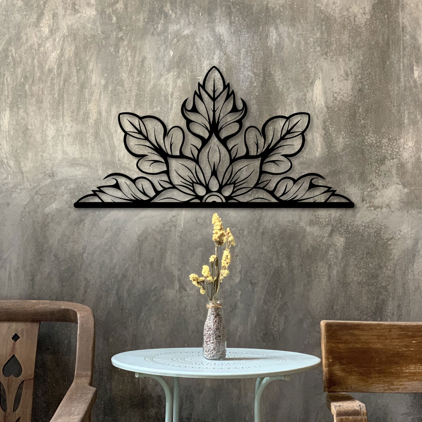 Mandala Metal Wall Art, Headboard Metal Wall Decor, Yoga Room Wall Art, Unique Birthday Gift, Gift for Her, Bestsellers Gift, Easy to Hang