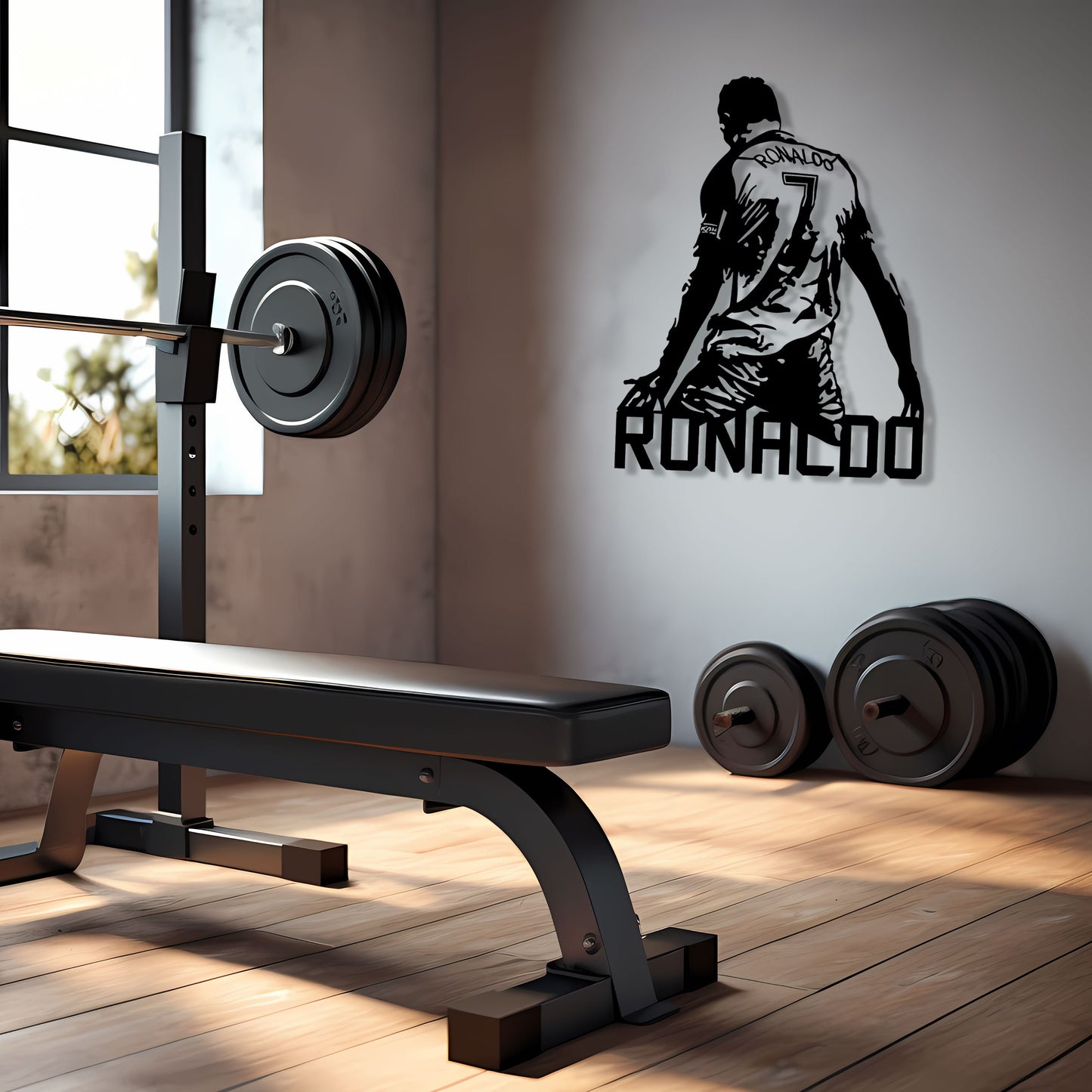 Cristiano Ronaldo Metal Wall Art, Ronaldo Lovers Fans Birthday Gift, iconic Football Metal Wall Art, Real Madrid Fans Gift, Valentine's Day