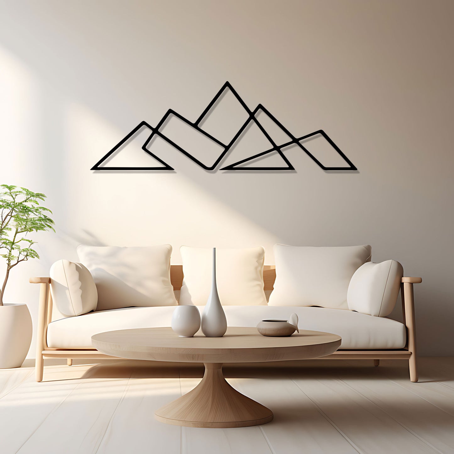 Minimalist Mountain Metal Wall Art, Modern Metal Line Art Decor, Headboard Wall Art, Unique Birthday Gift, Bestseller Gift, Gift for Her