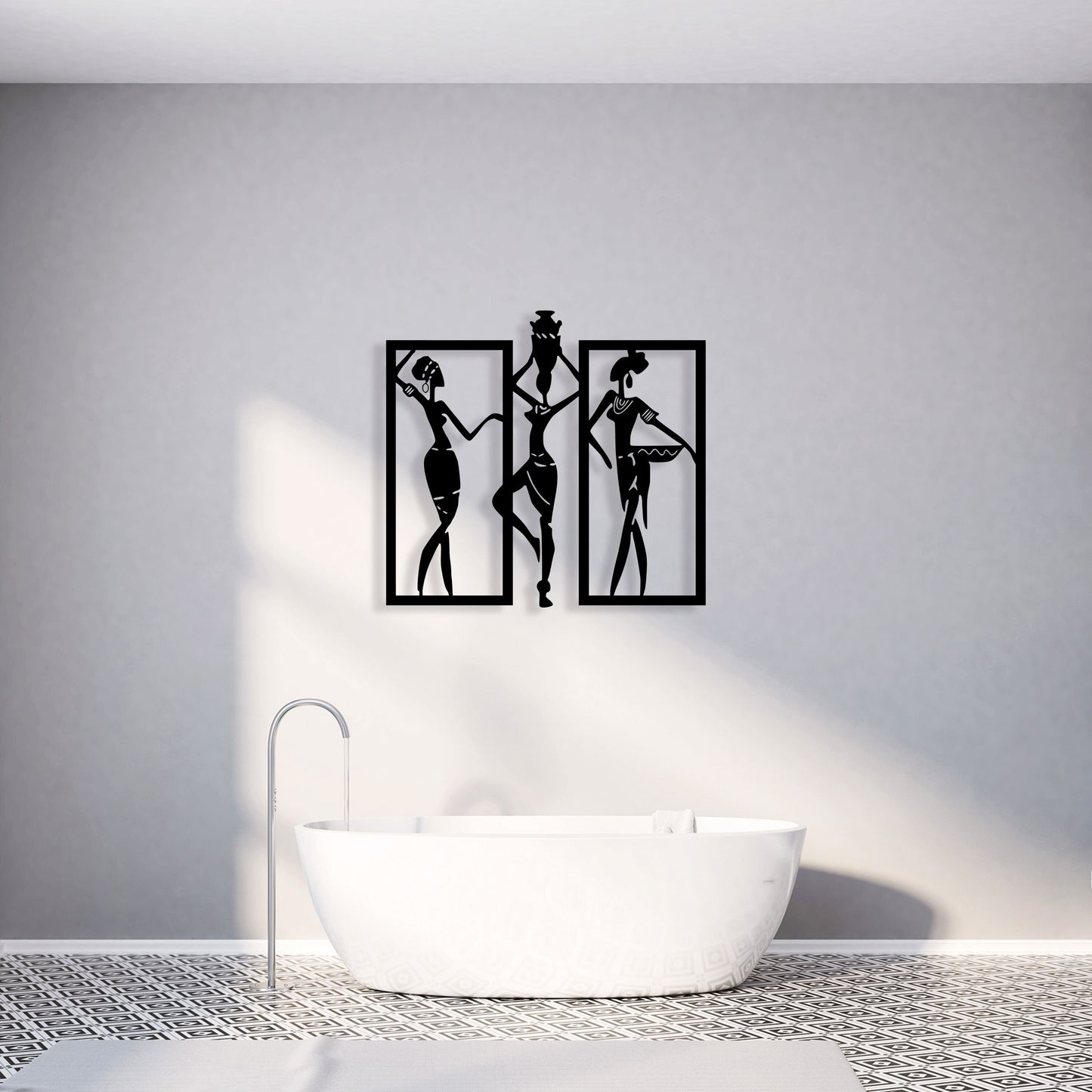 African Woman Metal Wall Art, Livingroom Metal Home Decor, Unique Birthday Gift, Best gift, Gift for Her, Housewarming Gift, Christmas Gift