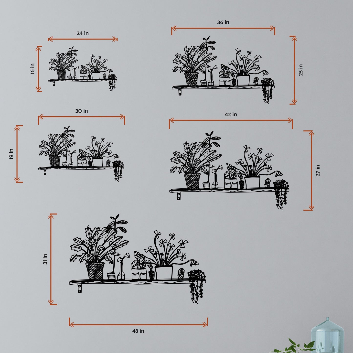 Metal Flower Wall Art, Flower Pot Metal Wall Decor, Kitchen Metal Wall Art, Unique Birthday Gift, Flower Garden Wall Art, Christmas Gift