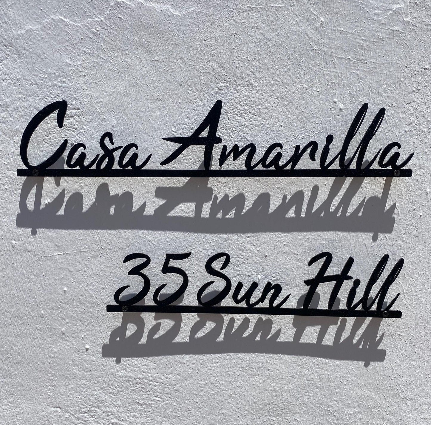 Custom Modern Metal Casa Name Sign, Personalized Villa Name Sign, Unique Custom Metal Family Name, Best Anniversary Gift, Christmas Gift