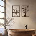 Floral Metal Wall Art - Modern Plant Home  Decor - Unique Garden Gift