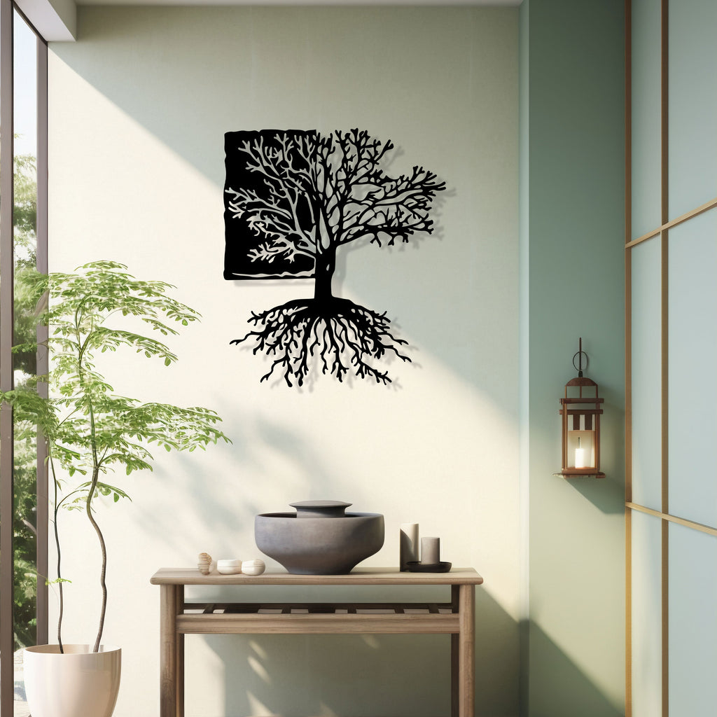 Tree of Life Metal Wall Art - Modern Home Decor - Unique Birthday Gift