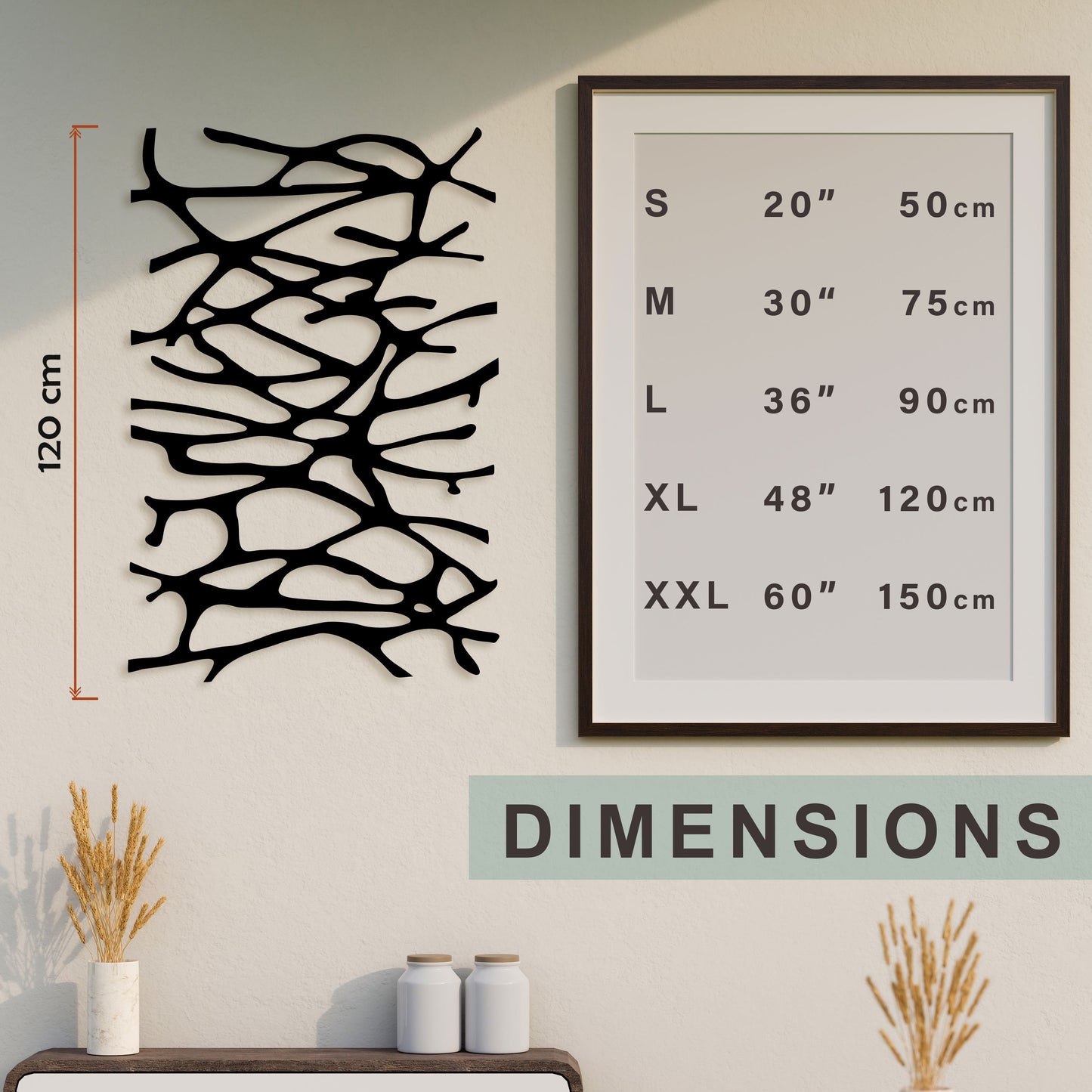 Modern Minimalist Metal Wall Art, Headboard Metal Home Decor, Unique Birthday Gift, Porch Metal Wall Art, Gift for Her, Valentine's Day Gift