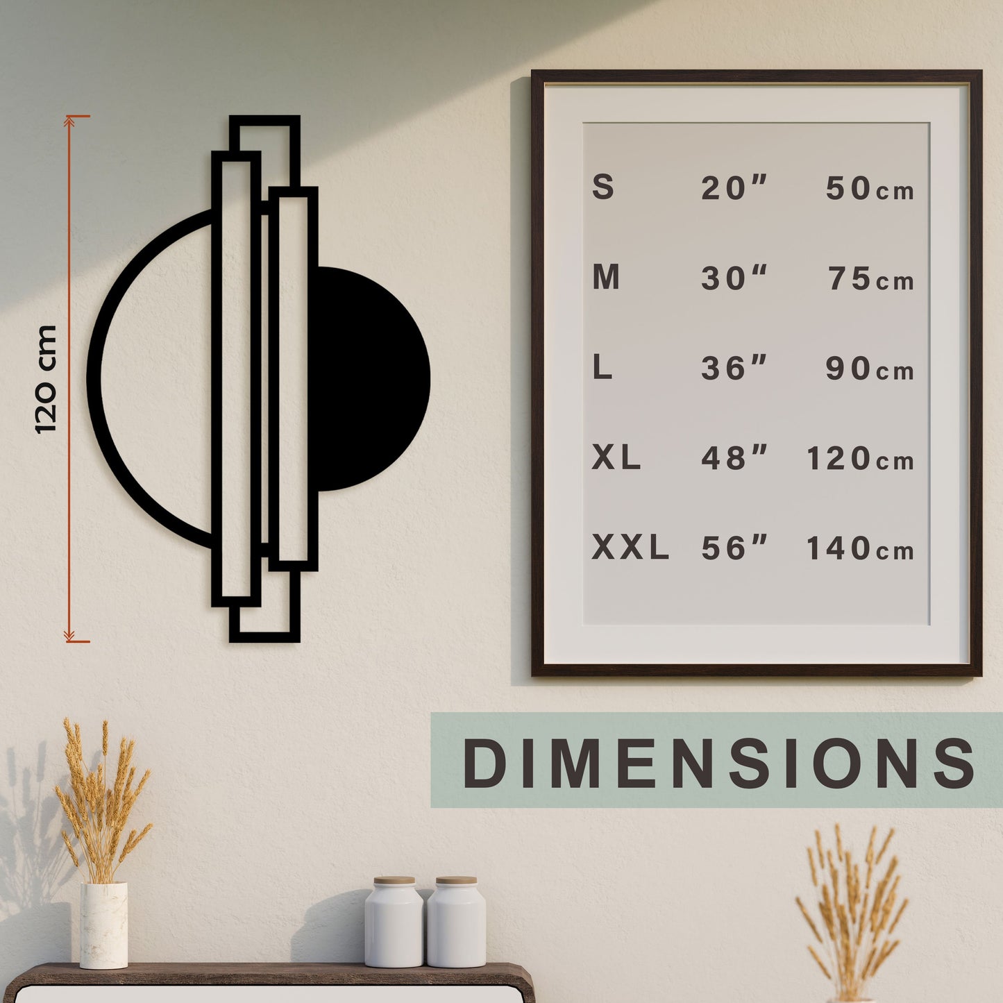 Geometric Metal Wall Art, Modern Metal Home Decor, Unique Birthday Gift, Office Metal Wall Art, Gift for Her, Valentine's Day Gift