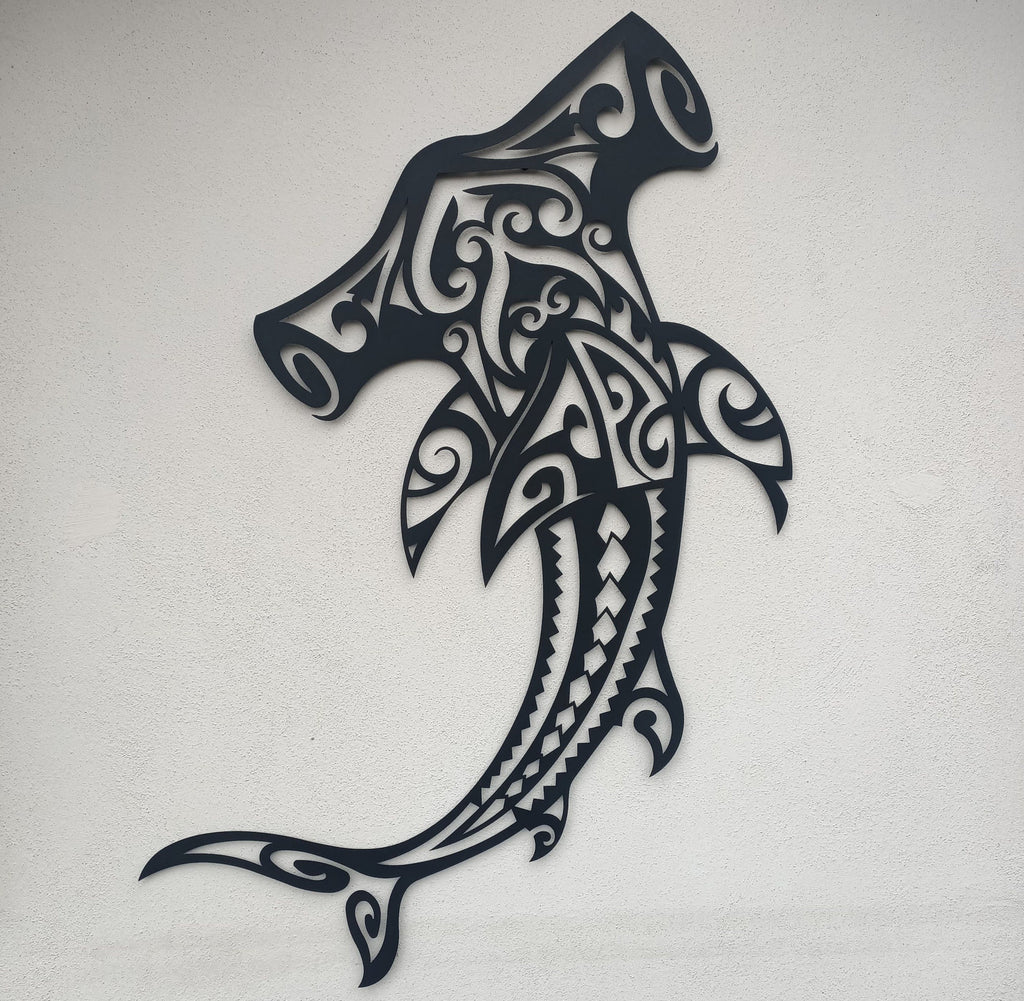 Hammerhead Shark Metal Wall Art - Ocean Beach Decor - Sea Lovers Gift