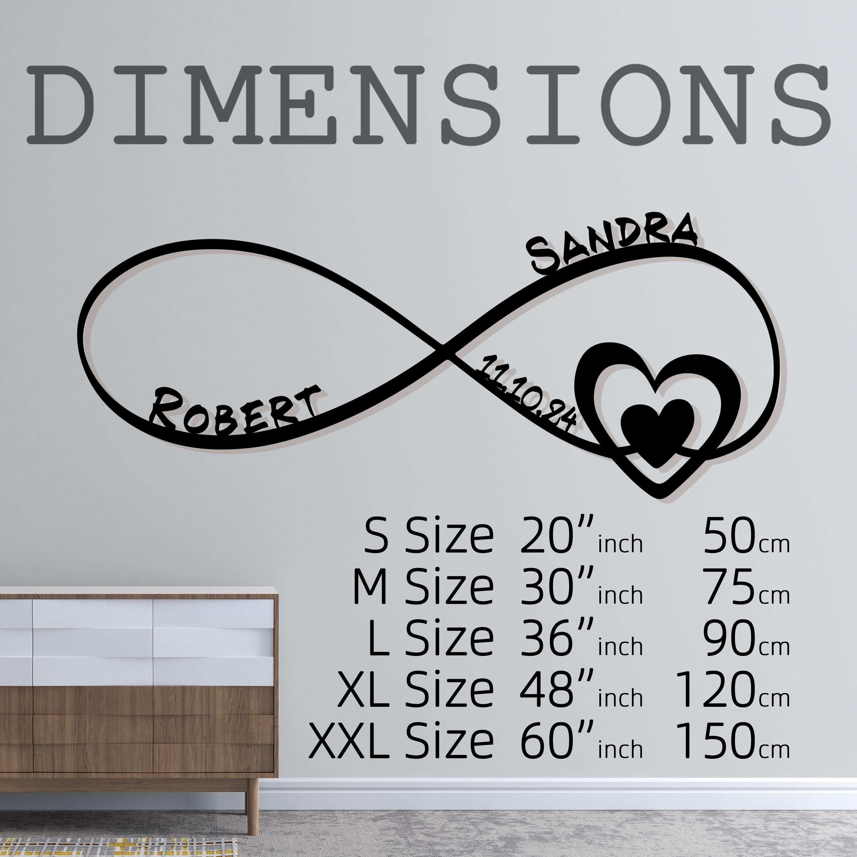 Customized Infinity Heart Metal Wall Art - Personalized Wedding Decor - Unique Anniversary Gift for Couples - Christmas Gift - Gift For Love