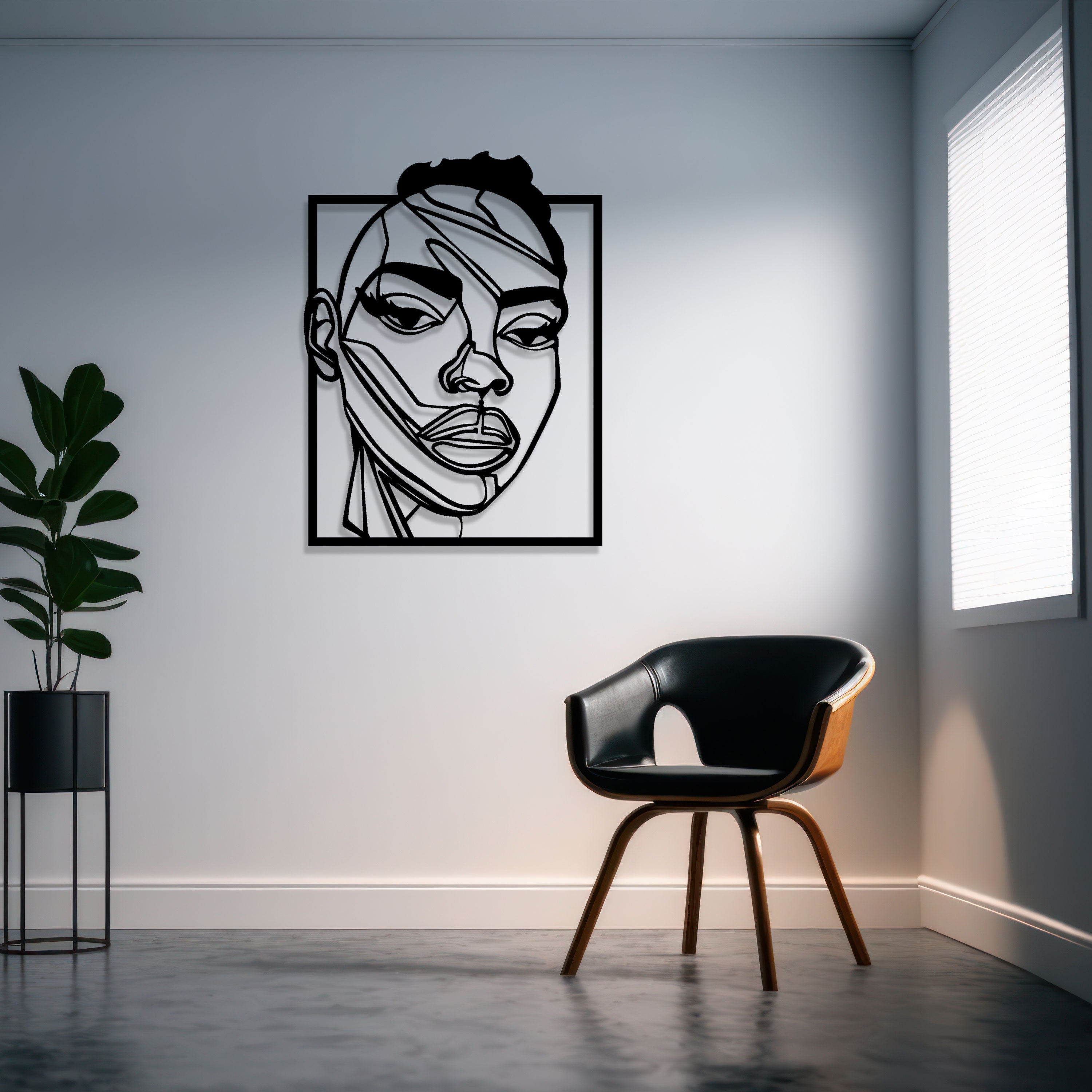 Stranger Metal Line Wall Art, Abstract Metal Line Art Wall Decor, X-Men iconic Metal Wall Decor,  Unique Birthday Gift, Valentine's Day gift