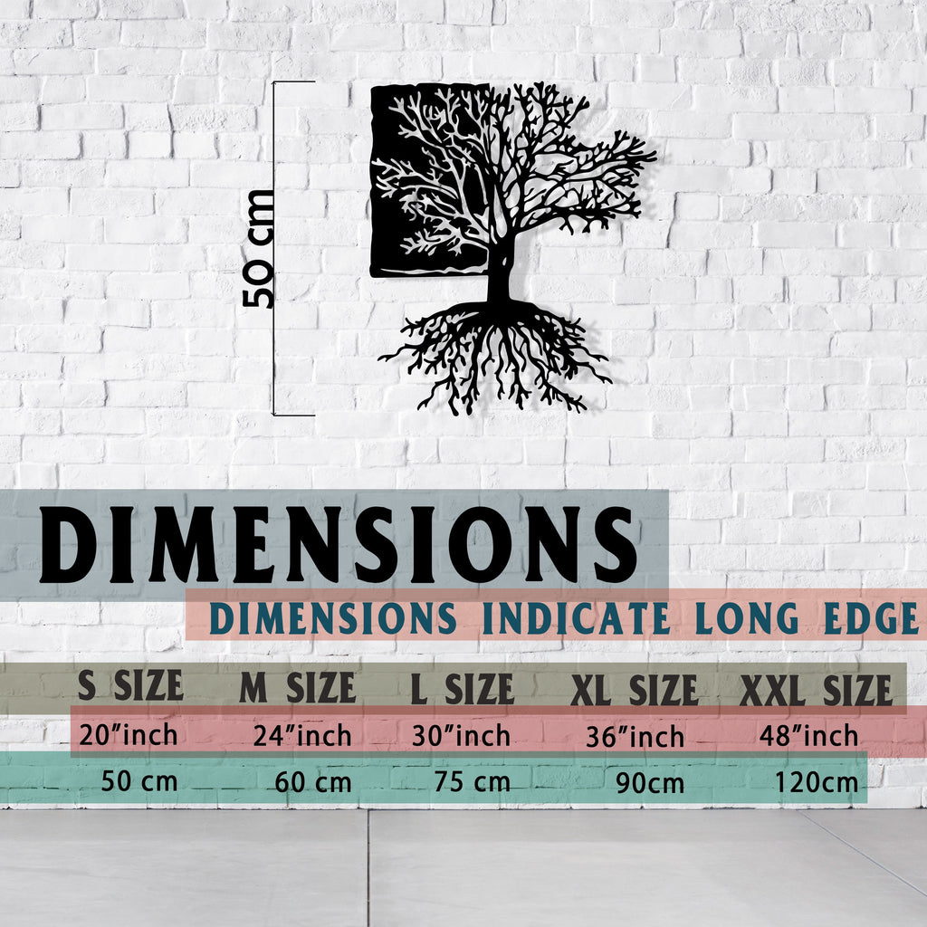 Tree of Life Metal Wall Art - Modern Home Decor - Unique Birthday Gift