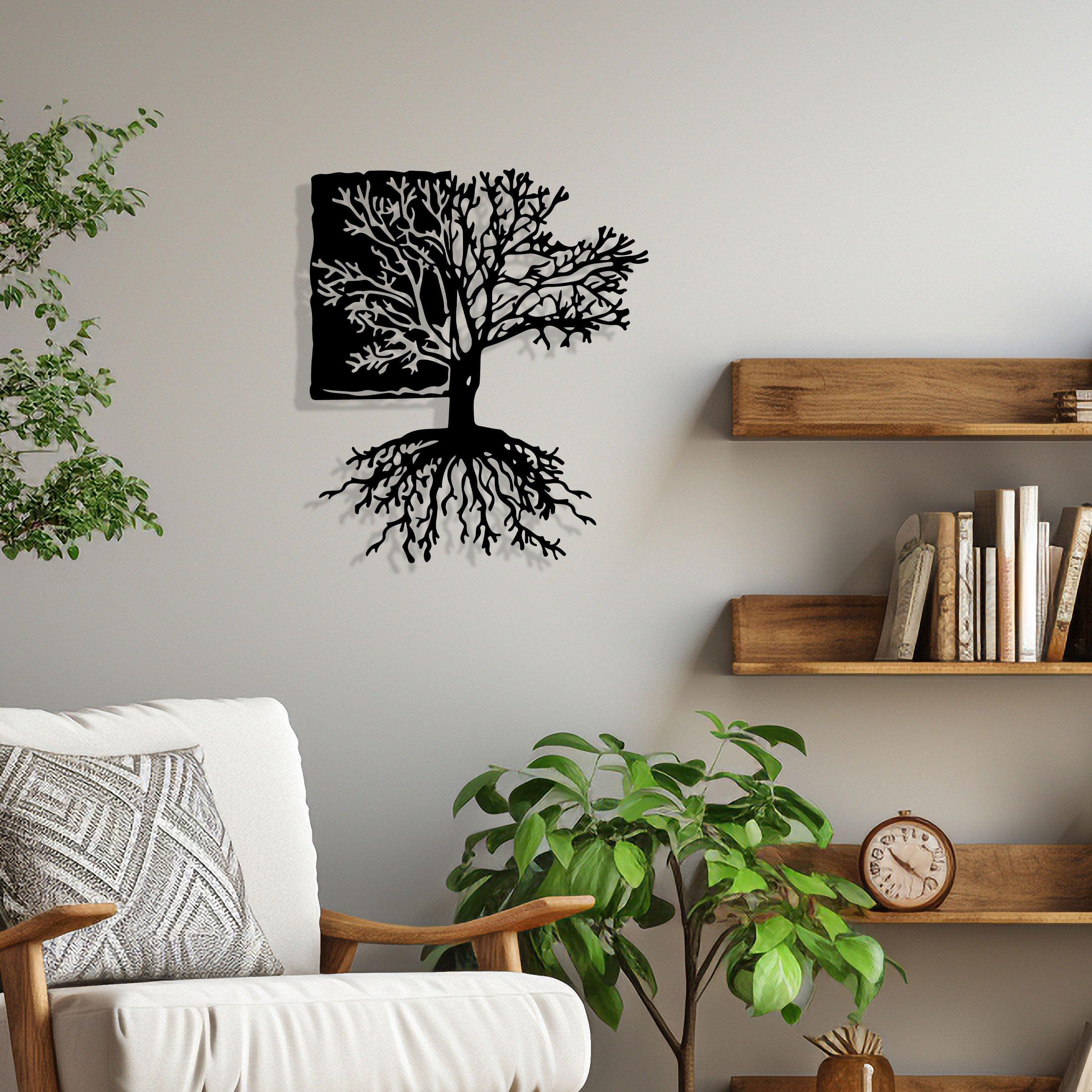 Tree of Life Metal Wall Art - Modern Home Decor - Unique Birthday Gift