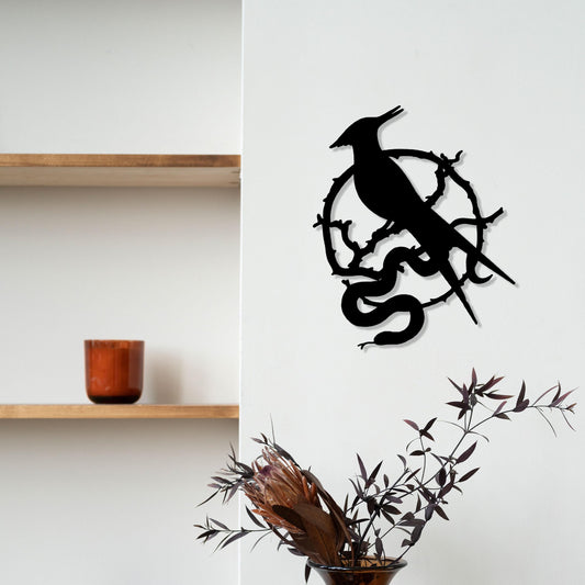 The Ballad of Songbirds and Snakes Metal Wall Art, Unique Birthday Gift, Iconic Metal Wall Art, Movie Room Wall Decor, Valentine's Day gift