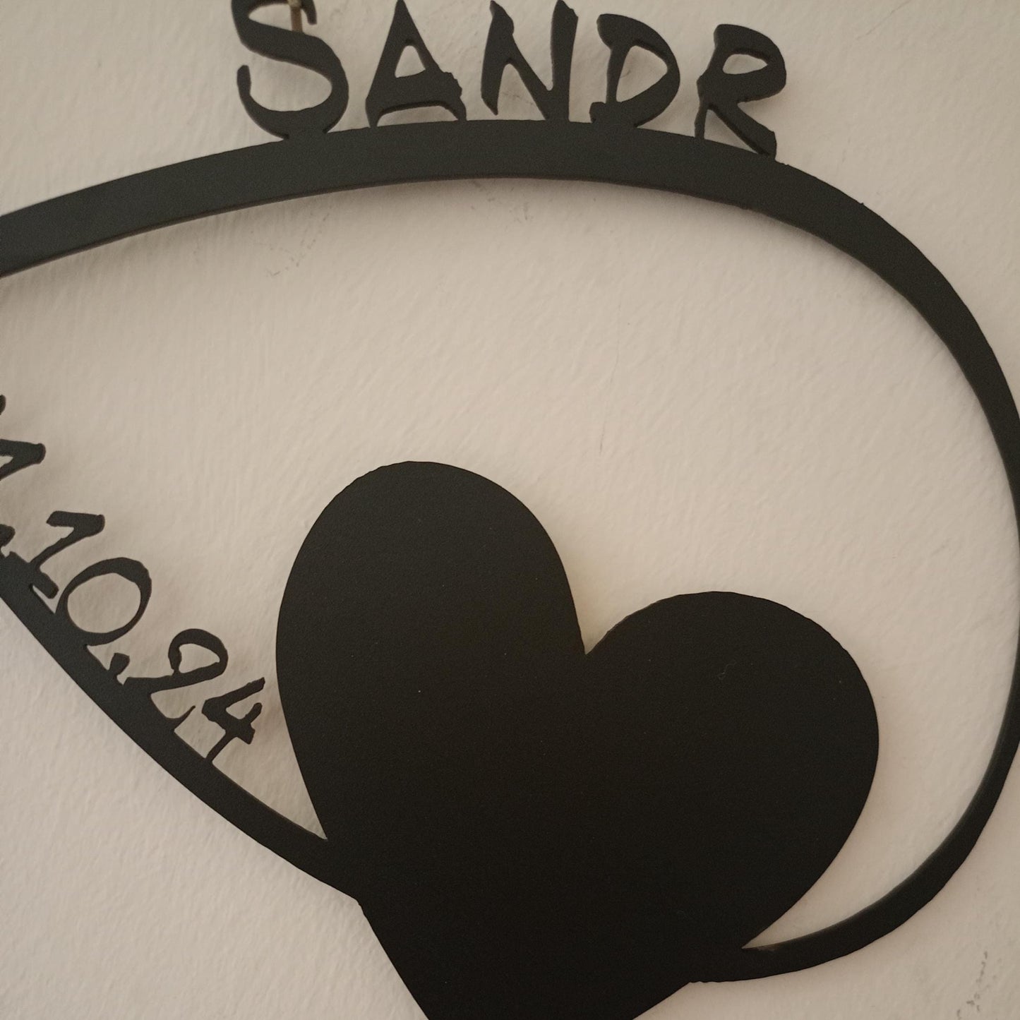 Customized Infinity Heart Metal Wall Art - Personalized Wedding Decor - Unique Anniversary Gift for Couples - Christmas Gift - Gift For Love