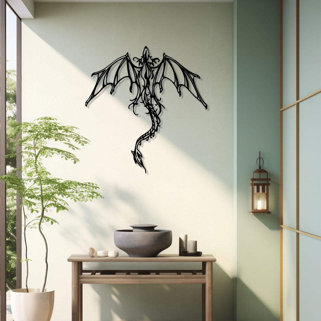 Dragon Metal Wall Art, Bedroom Metal Home Decor, Dragon Lovers Brithday Gift, Game Room Wall Decor, Best Gift for Gamer, Christmas Gift