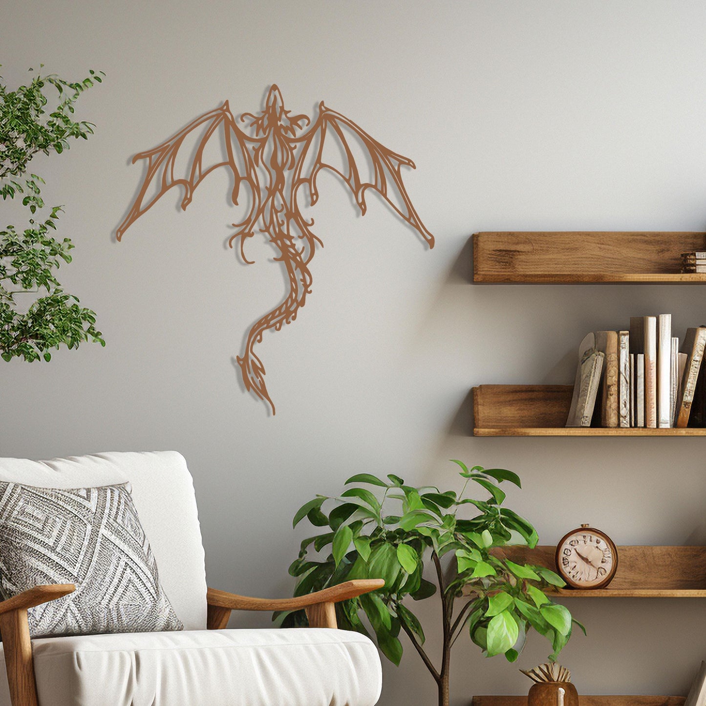 Dragon Metal Wall Art, Bedroom Metal Home Decor, Dragon Lovers Brithday Gift, Game Room Wall Decor, Best Gift for Gamer, Christmas Gift