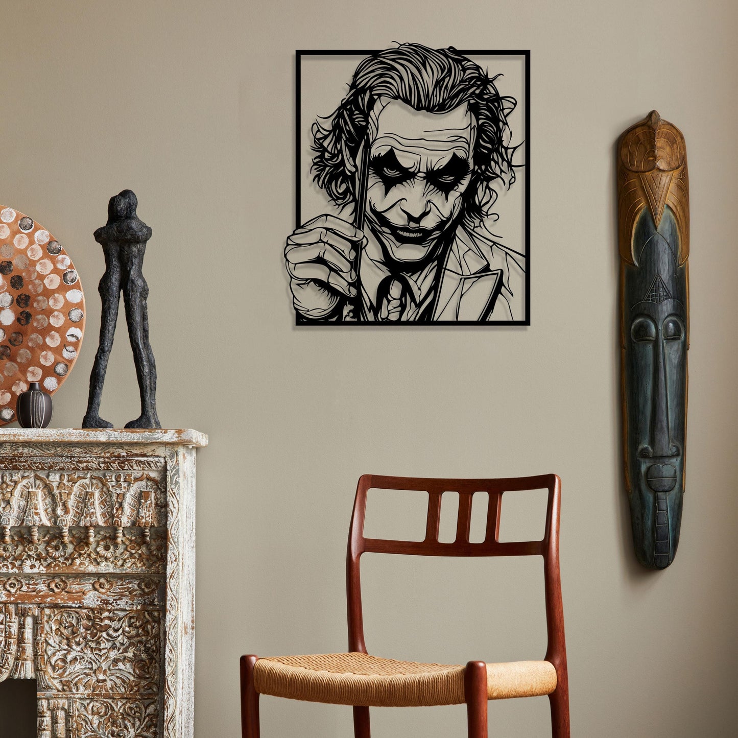Joker Folie à Deux Metal Wall Art, Iconic Metal Wall Art, Movie Room Decor, Joker Lovers Gift, Valentine's Day gift, Unique Birthday Gift