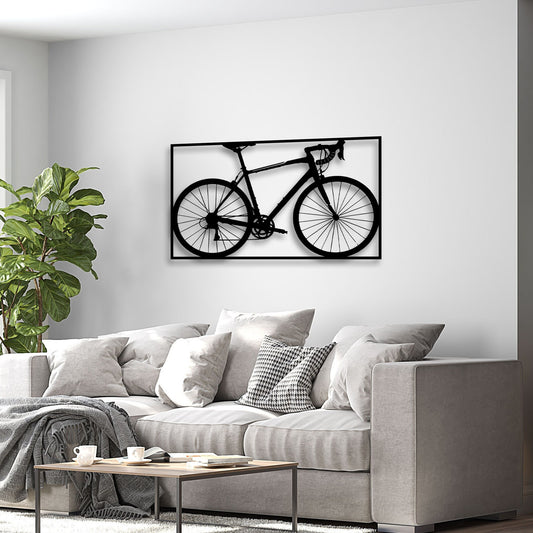 Bike Metal Wall Art, Home Decor Metal Cycle, Bicycle Lovers Birthday Gift, Yoga Room Wall Decor, Garage Entry Wall Art, Gift For Her
