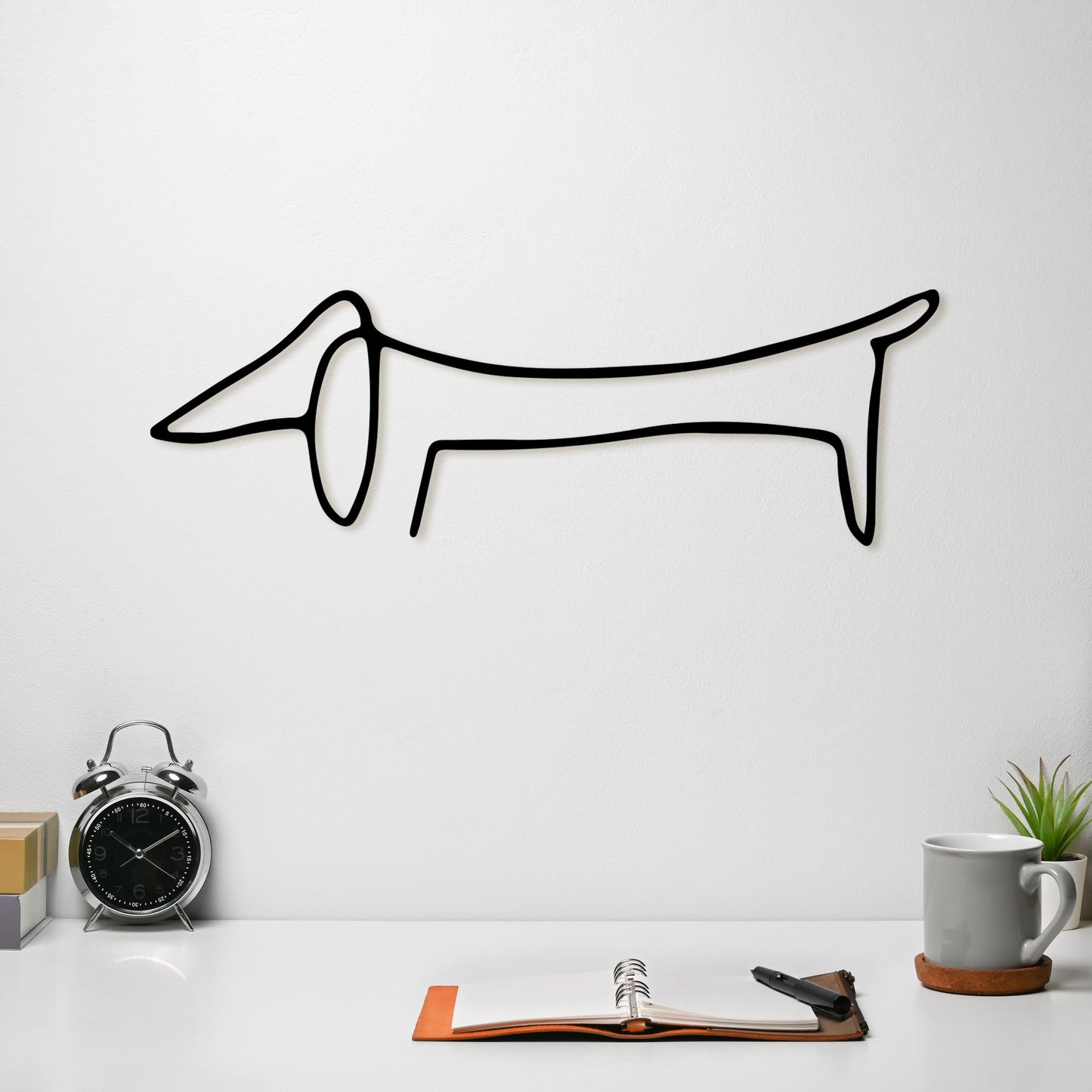 Picasso Dog Metal Line Wall Art, Dog Lover Wire Metal Wall Decor, Unique Birthday Gift, Home Garden Wall Decor, Gift, Valentine's Day Gift