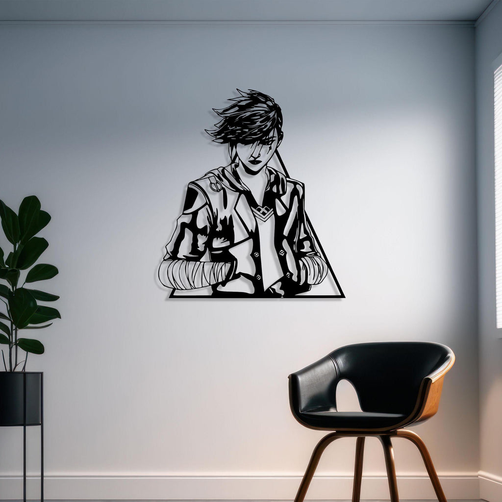 Arcane Vi Metal Wall Art - League of Legends Gamer Room Decor - Iconic Birthday Gift