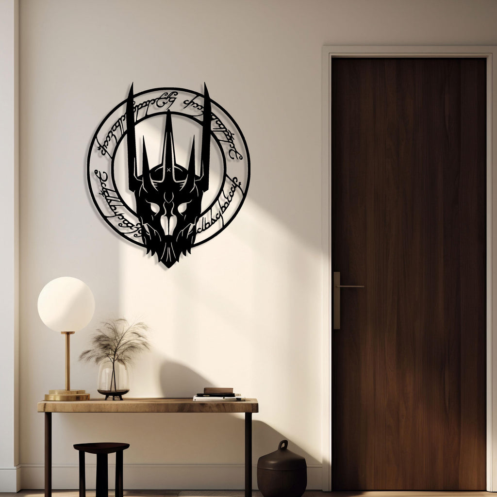 Sauron Metal Wall Art - Lord of the Rings Movie Decor - Iconic Birthday Gift