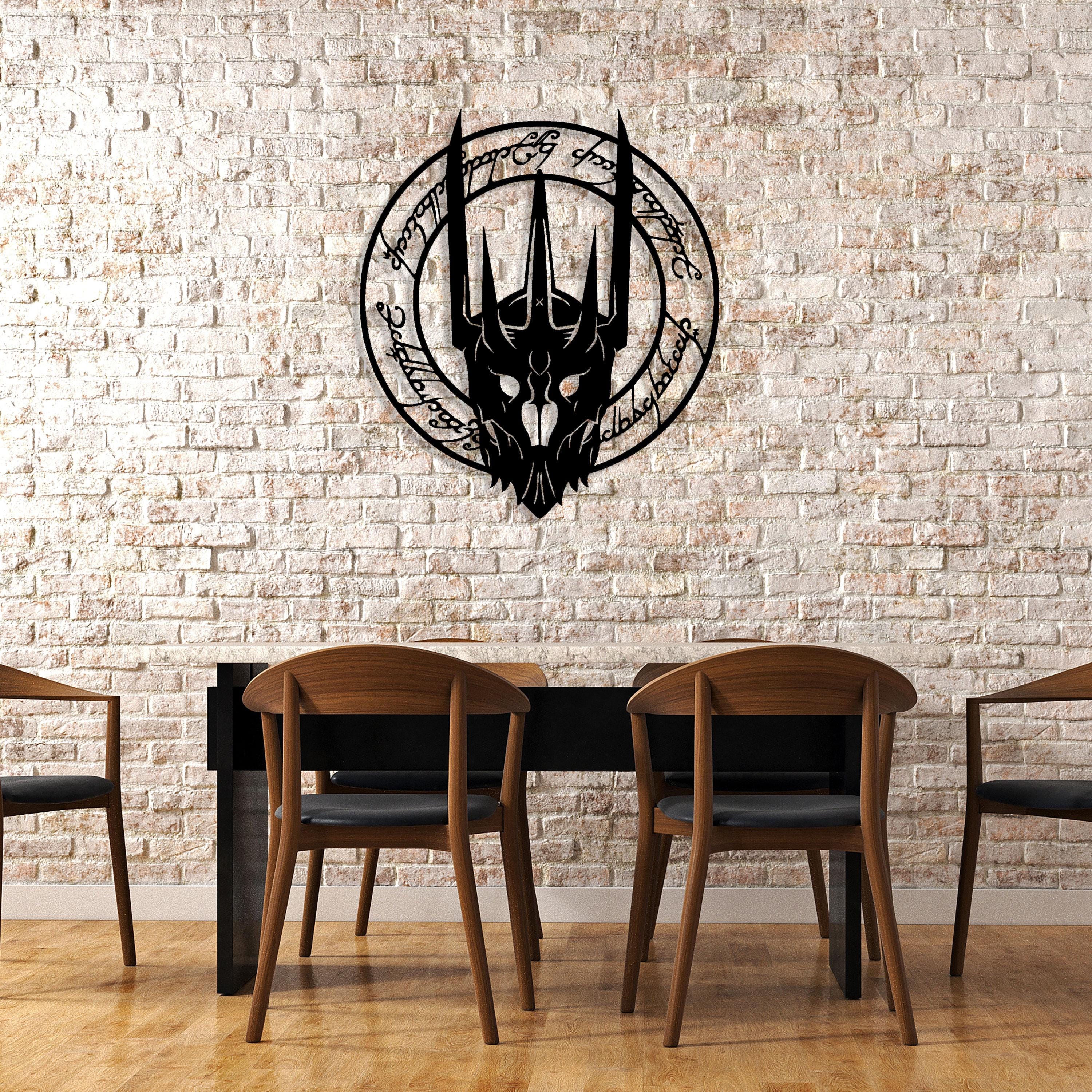 Sauron Metal Wall Art - Lord of the Rings Movie Decor - Iconic Birthday Gift