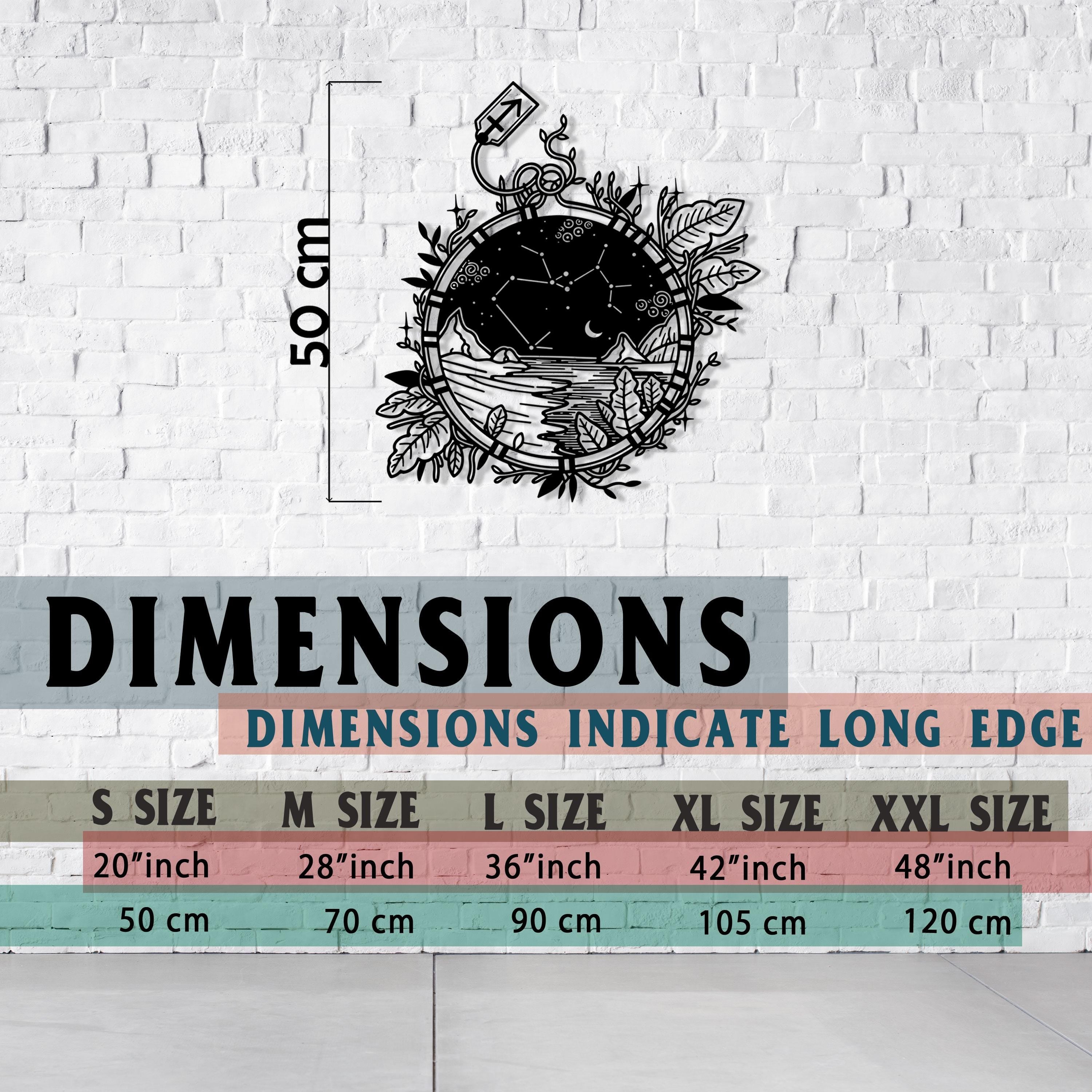 Sagittarius Constellation Metal Wall Art - Nature-Inspired Celestial Decor - Unique Birthday Gift