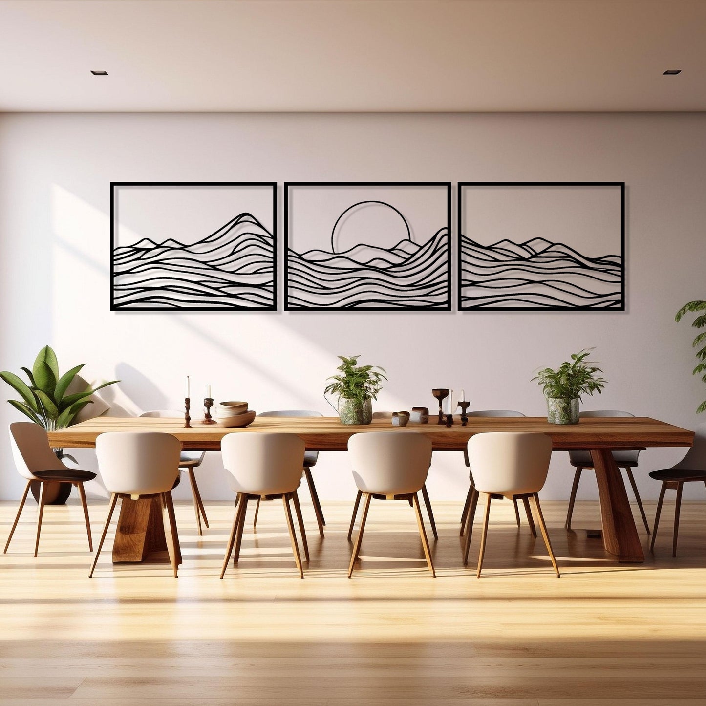 3 Set Mountain Metal Wall Art, Mountain Metal Wall Home Decor, Livingroom Metal Wall Art, Unique Birthday Gift, Best Gift, Christmas Gift