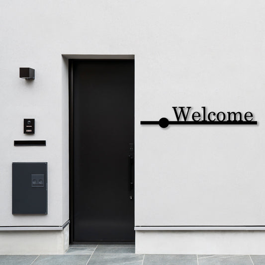 Welcome Metal Wall Art, Unique Home Porch Decor, New House Metal Gift, Welcome Metal Sign, House Entrance Metal Welcome, Gift for Her
