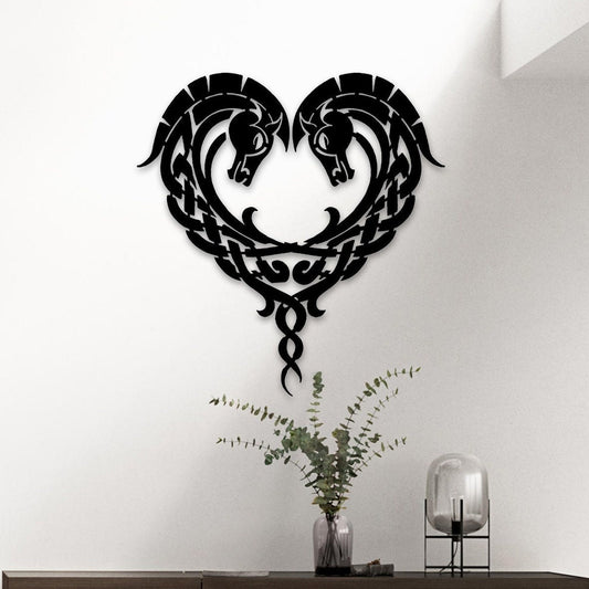 Lord Of The Rings Metal Wall Art, Horse Metal Wall Decor, Unique Birthday Gift, Game Room Metal Decor, Gift for Her, Valentine's Day Gift
