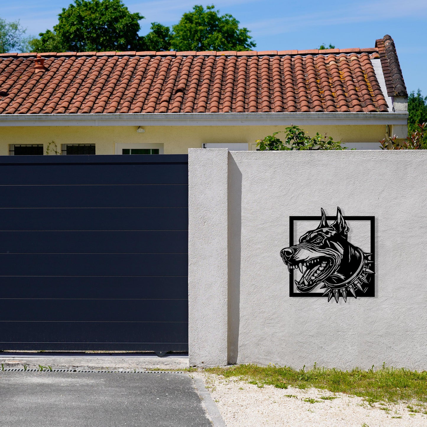 Angry Dog Metal Wall Art, Dog House Metal Wall Art, Dog Lovers Gift, Unique Birthday Gift, Iconic Metal Wall Art, Valentine's Day gift