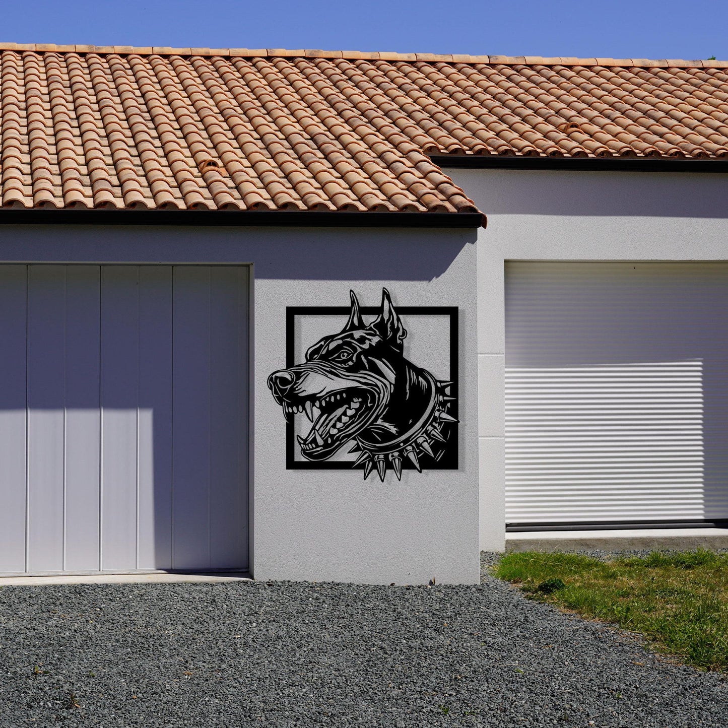 Angry Dog Metal Wall Art, Dog House Metal Wall Art, Dog Lovers Gift, Unique Birthday Gift, Iconic Metal Wall Art, Valentine's Day gift