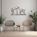 Music Band Metal Line Art - Rock n Roll Home Decor - Gift for Musican