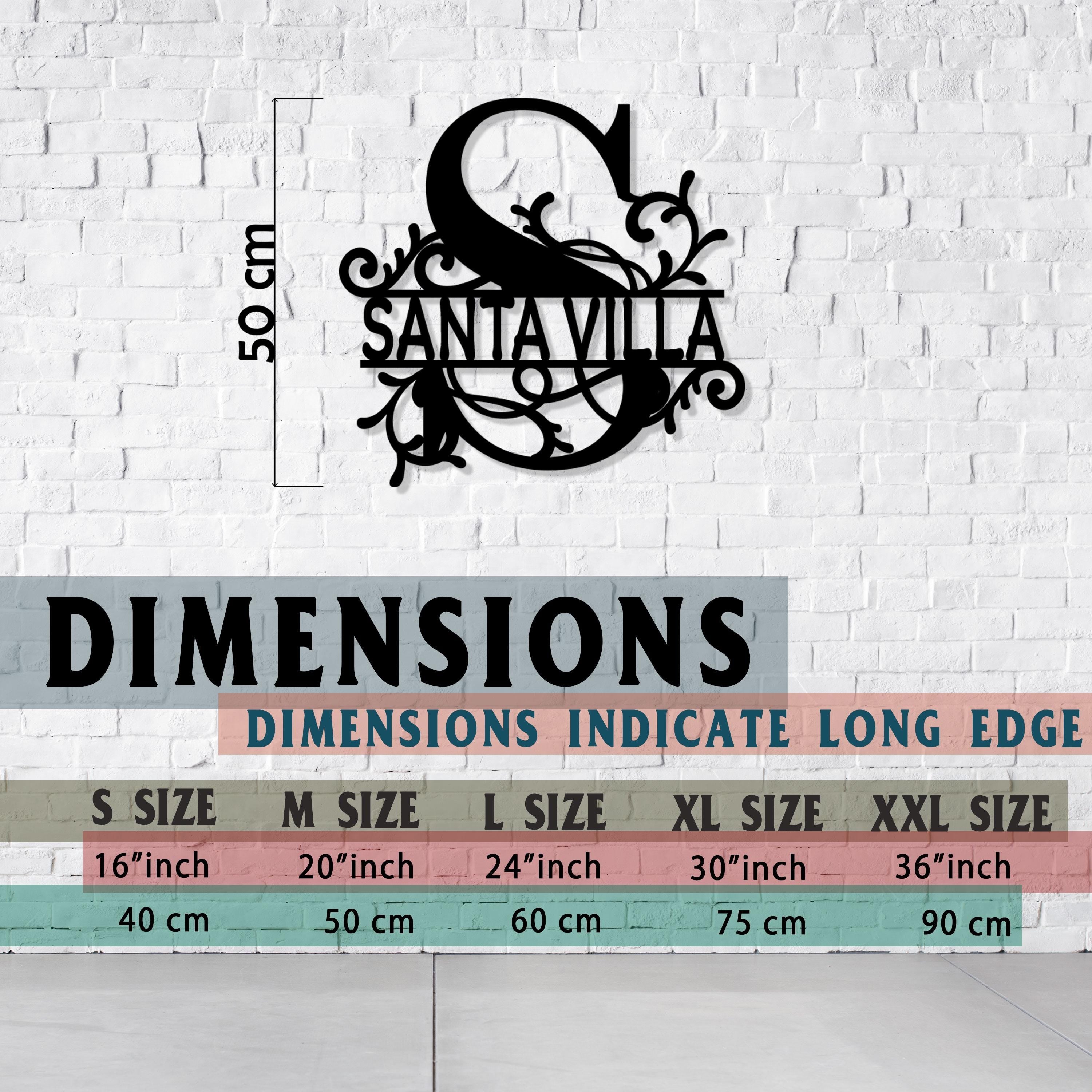 Personalized Metal Sign, Custom Metal Sign, Office Entry Wall Art, Villa Name Sign, Unique Family Gift, Best Gift, Valentine's Day gift