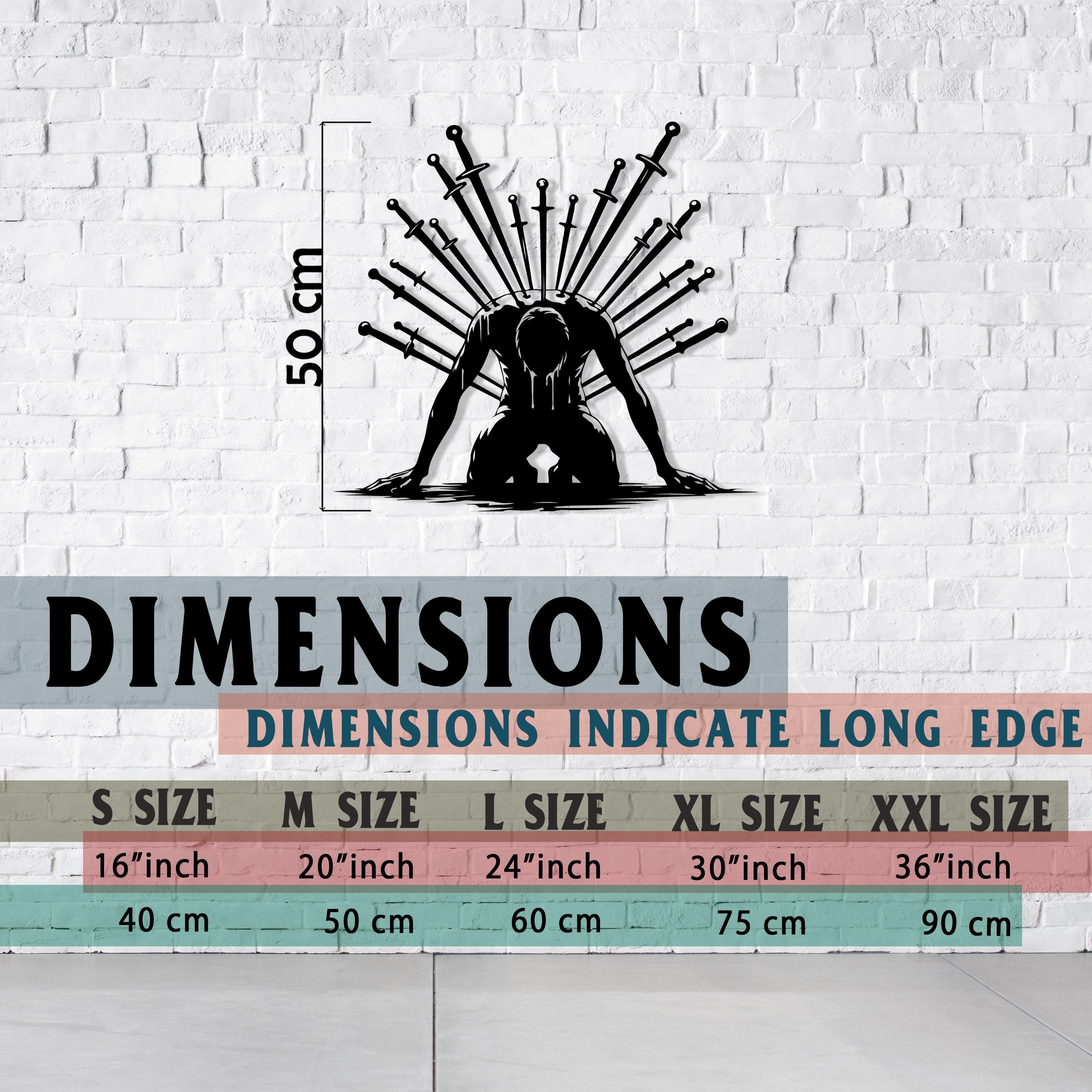 Iconic Warrior Metal Wall Art - Gamer Room Decor - Unique Birthday Gift