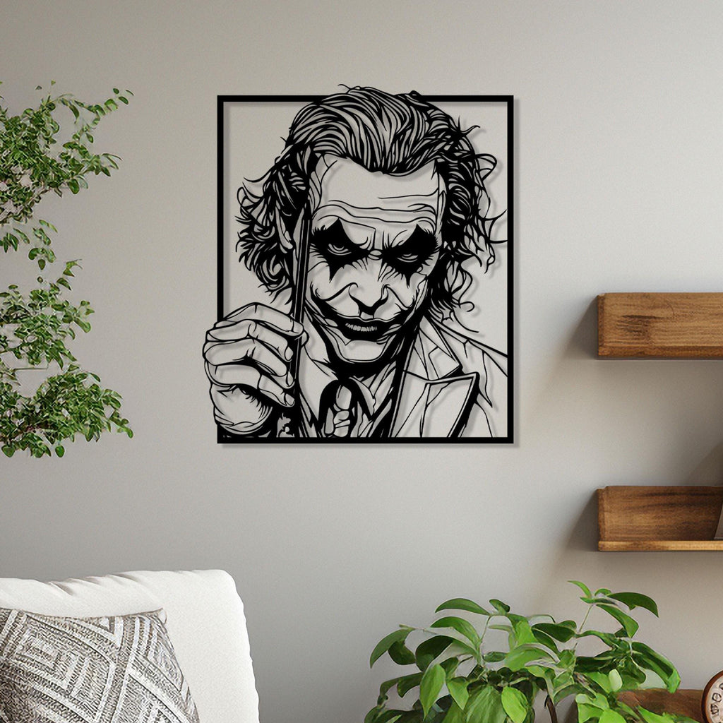 Joker Metal Wall Art - Movie Room Wall Decor - Unique Birthday Gift