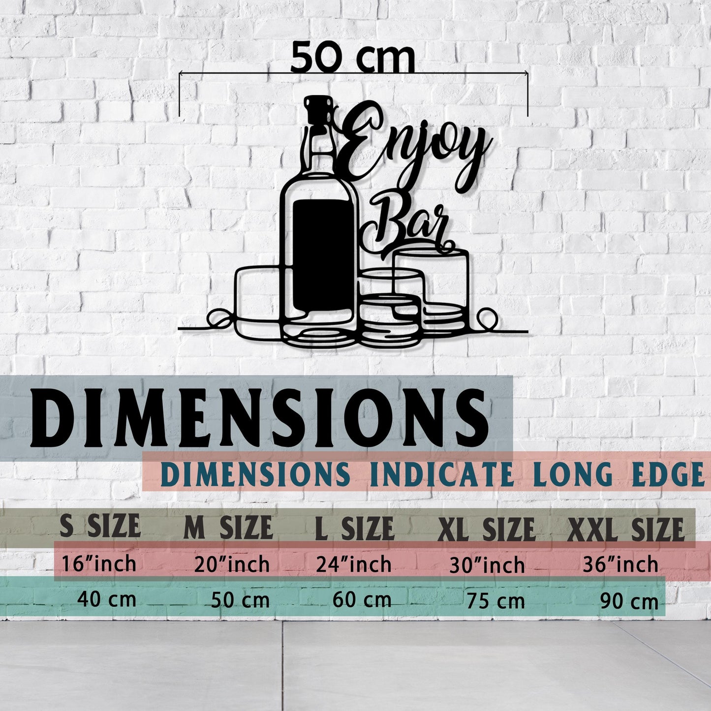 Personalized Metal Bar Name Sign, Custom Metal Home Bar Wall Art, Home Garden Pub Bar Decor, Unique Family Gift, Valentine's Day gift