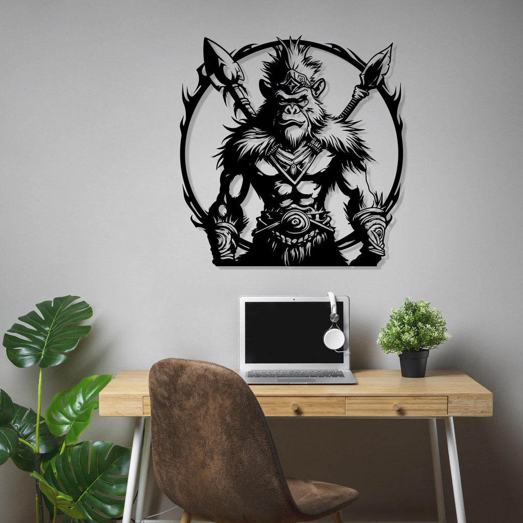 Monkey King Metal Wall Art - Fierce Modern Decor - Iconic Metal Item