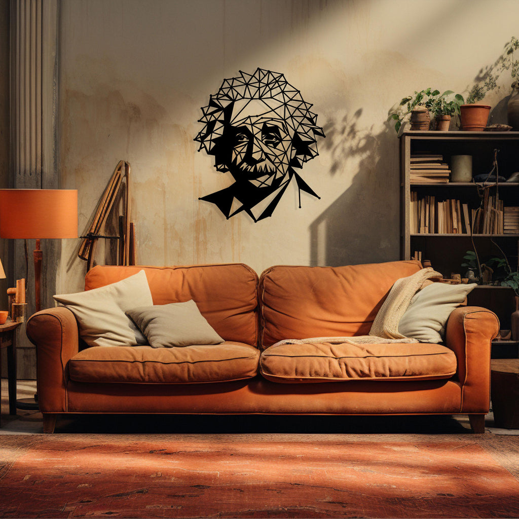 Albert Einstein Metal Wall Art  Metal Wall Art, Iconic Metal Wall Art, Famous Genius Wall Decor, Einstein Lovers Gift, Valentine's Day gift