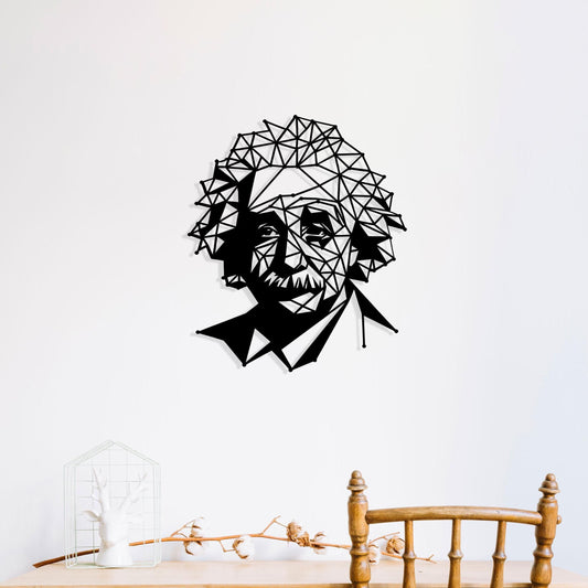 Albert Einstein Metal Wall Art  Metal Wall Art, Iconic Metal Wall Art, Famous Genius Wall Decor, Einstein Lovers Gift, Valentine's Day gift