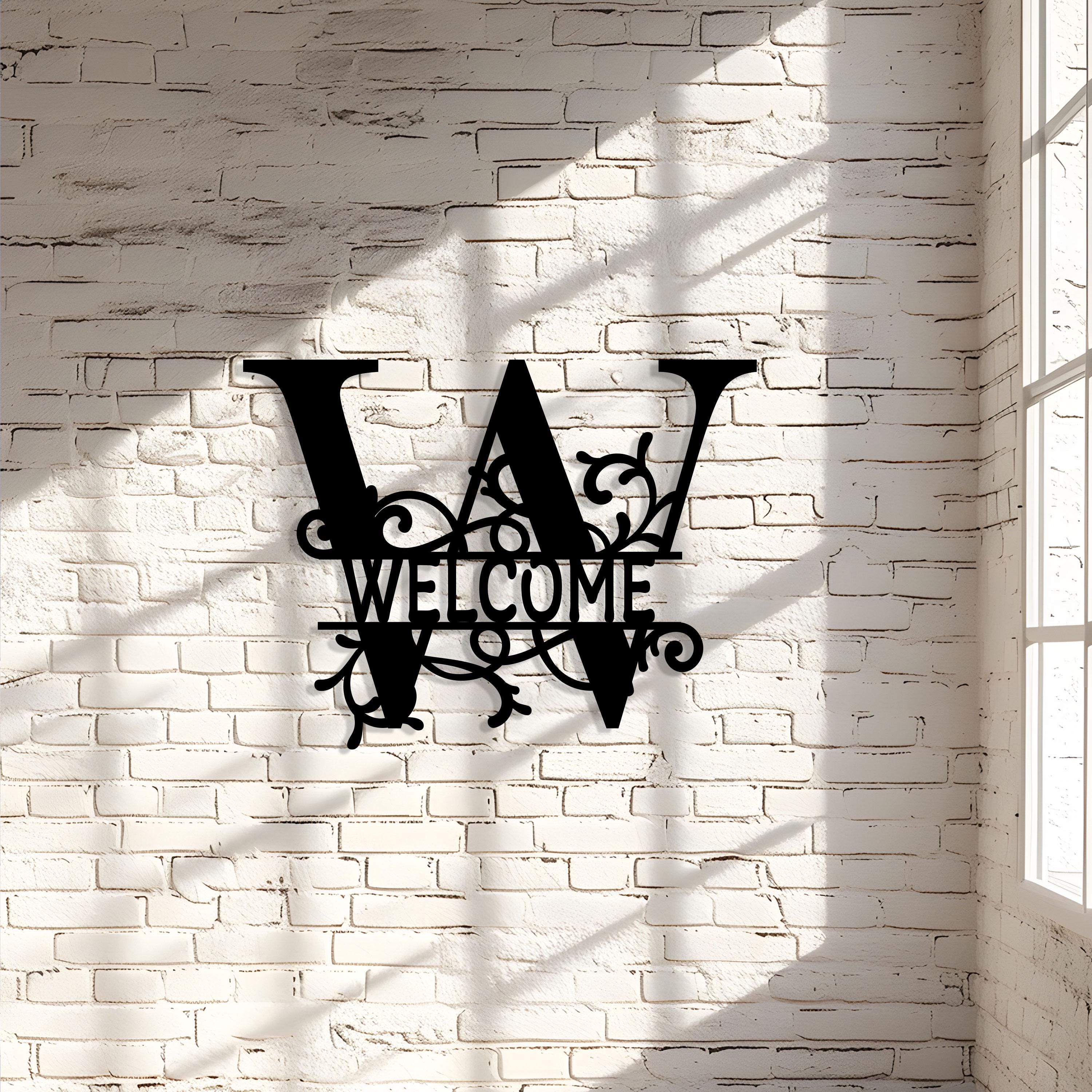 Personalized Metal Sign, Custom Metal Sign, Office Entry Wall Art, Villa Name Sign, Unique Family Gift, Best Gift, Valentine's Day gift