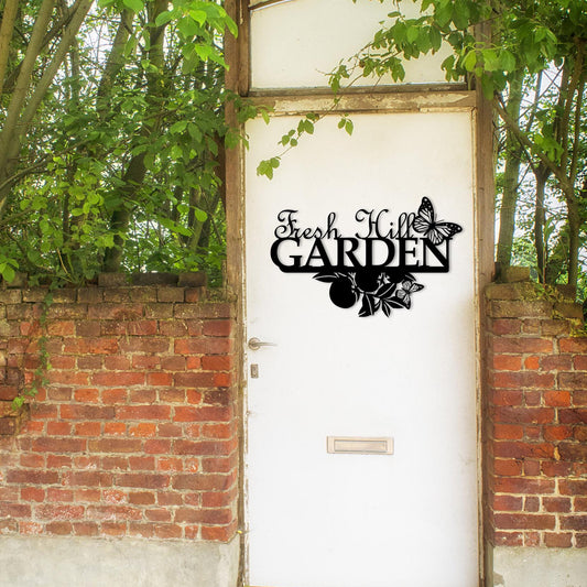 Personalized Garden Name Sign, Custom Villa Name Sign, Custom Gardening Sign, Unique Gardner Gift, Modern Greenhouse Sign