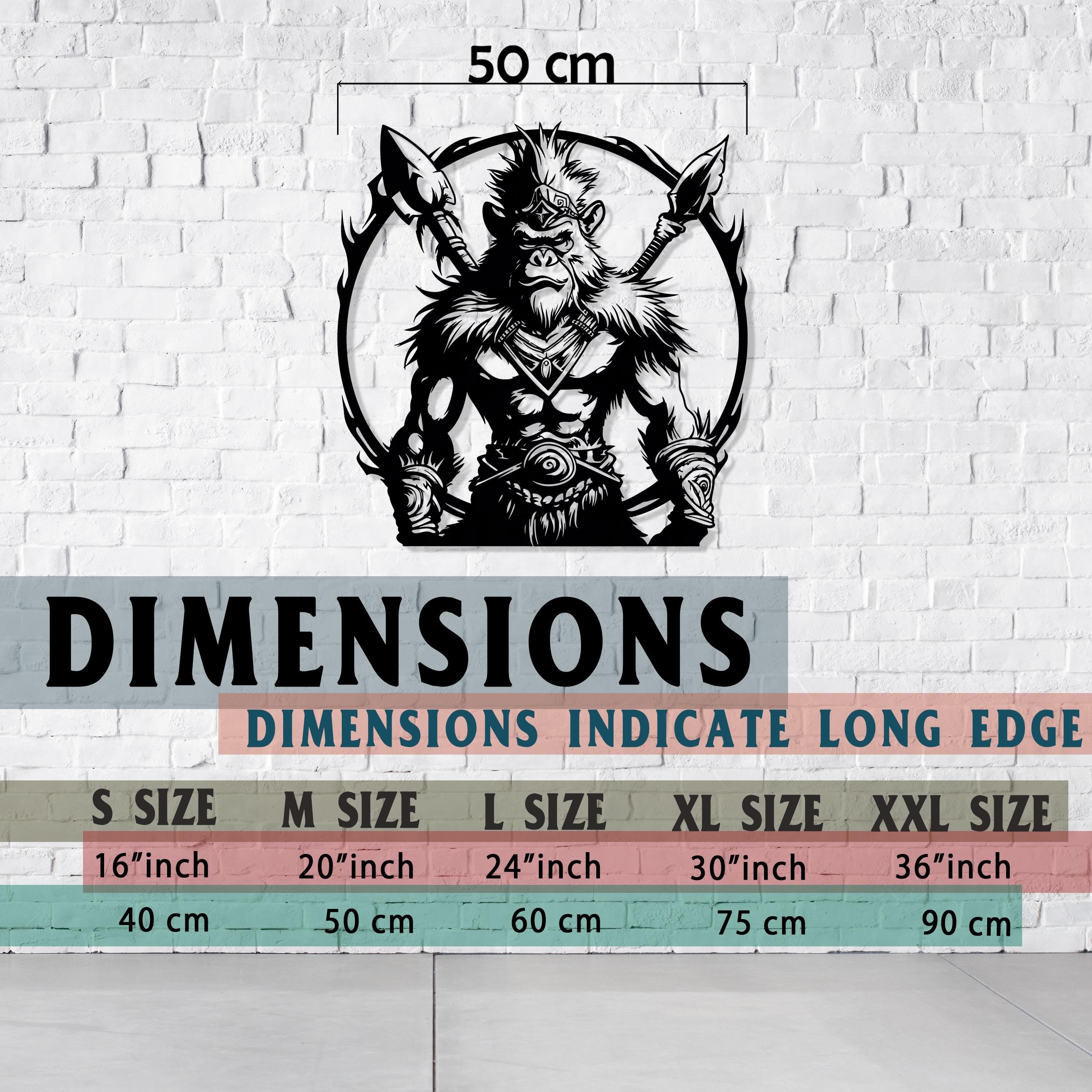 Monkey King Metal Wall Art - Fierce Modern Decor - Iconic Metal Item