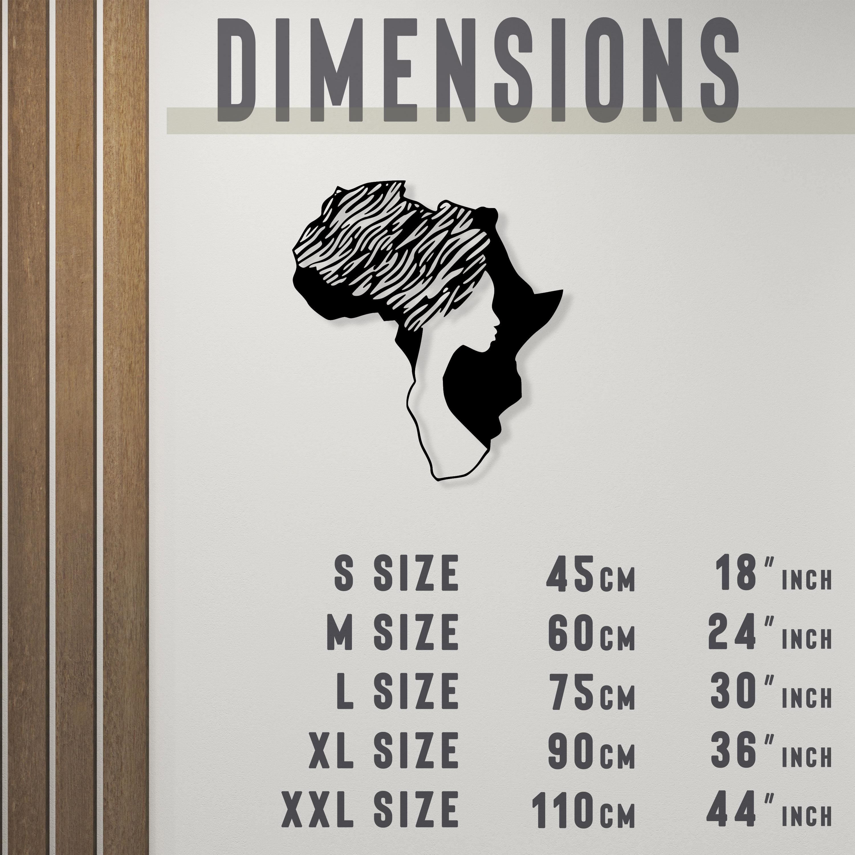 Worldmap African Woman Metal Wall Art, Kitchen Metal Home Wall Decor, Unique Birthday Gift, Housewarming Gift, Christmas Gift, iconic decor