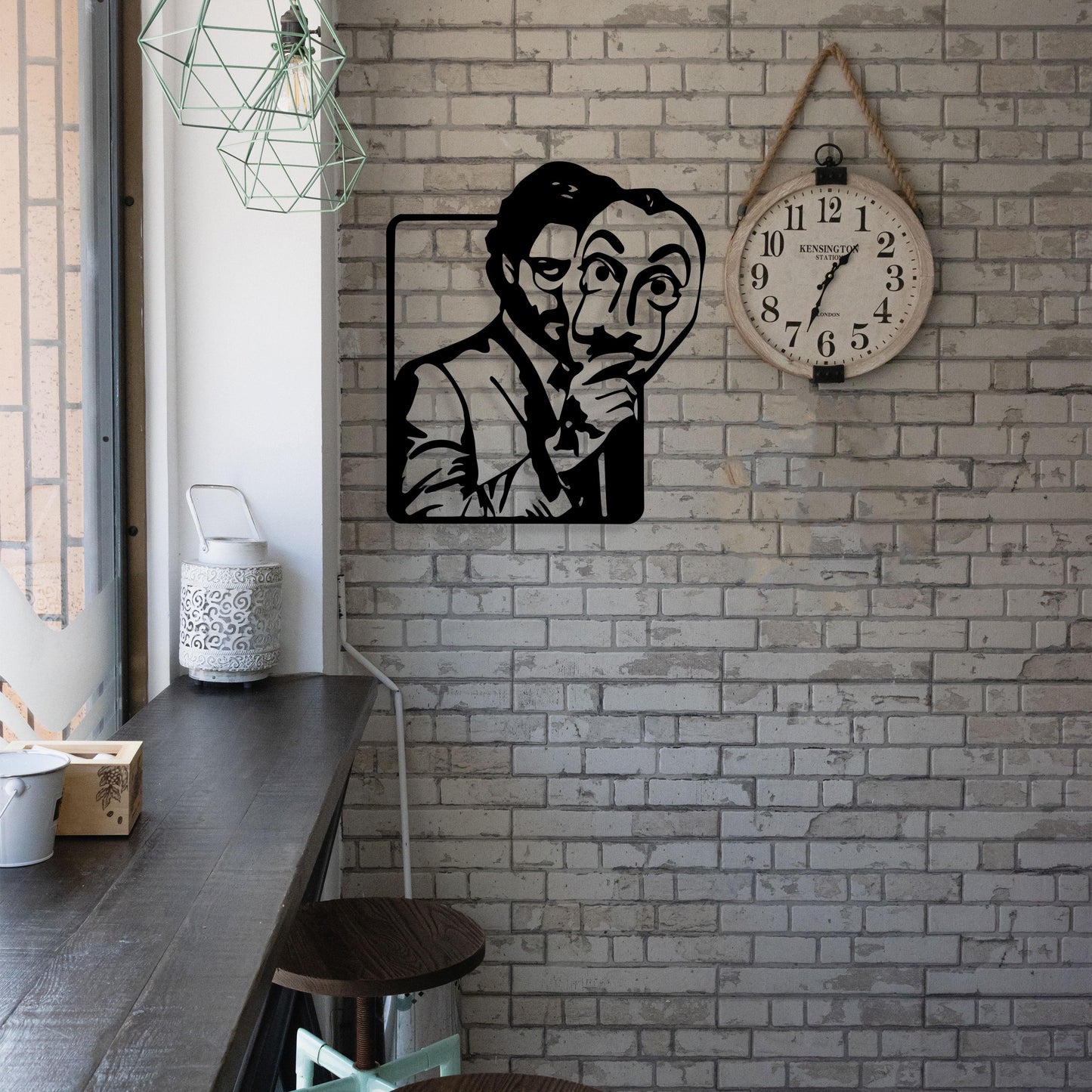 Casa de papel Professor Metal Wall Art, Iconic Metal Wall Decor, Unique Birthday Gift, Casa de Papal Fans Gift, Gift for Her, Christmas Glft