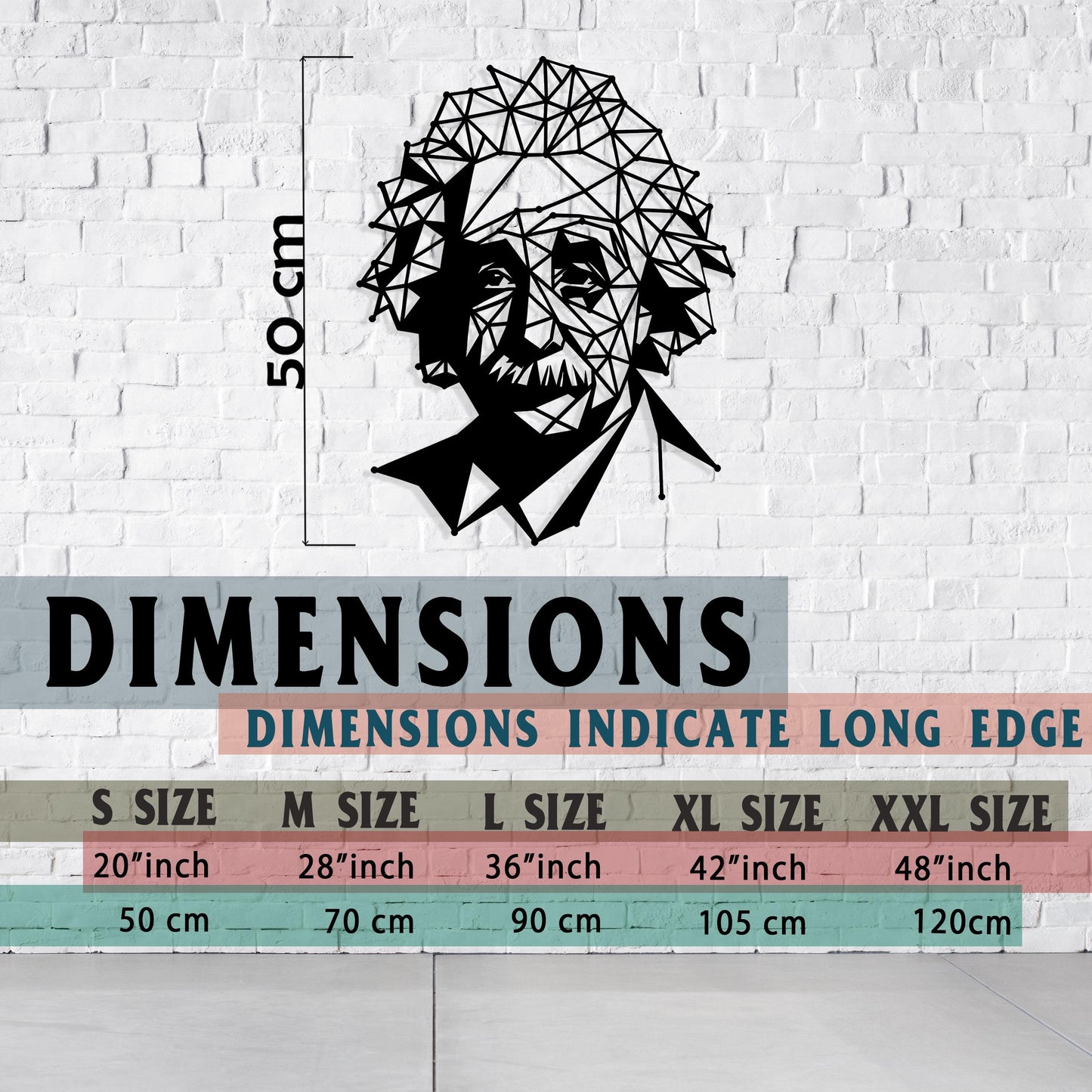 Albert Einstein Metal Wall Art  Metal Wall Art, Iconic Metal Wall Art, Famous Genius Wall Decor, Einstein Lovers Gift, Valentine's Day gift