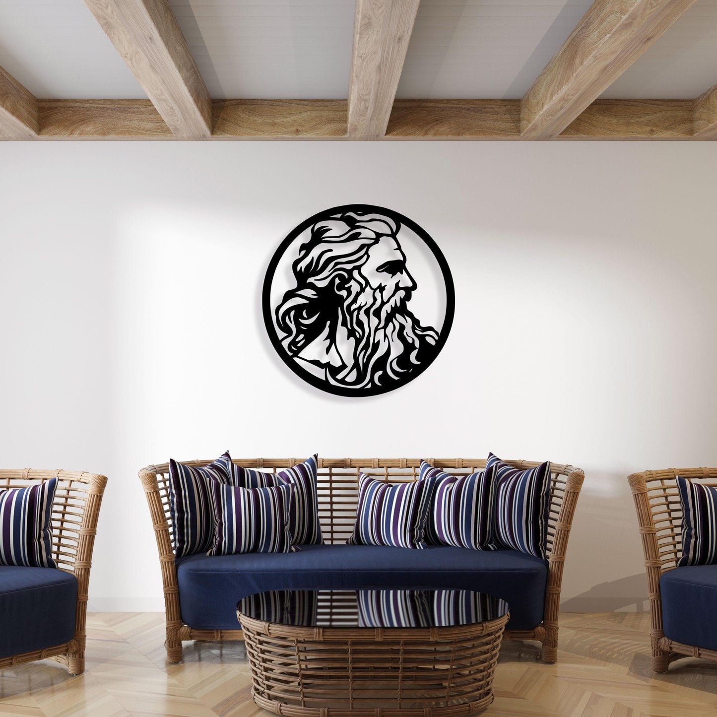 Zeus Antonius Metal Wall Art, Unique Birthday Gift, Mythology Lovers Metal Wall Art,  Iconic Metal Decor, Gift for Her, Christmas Glft