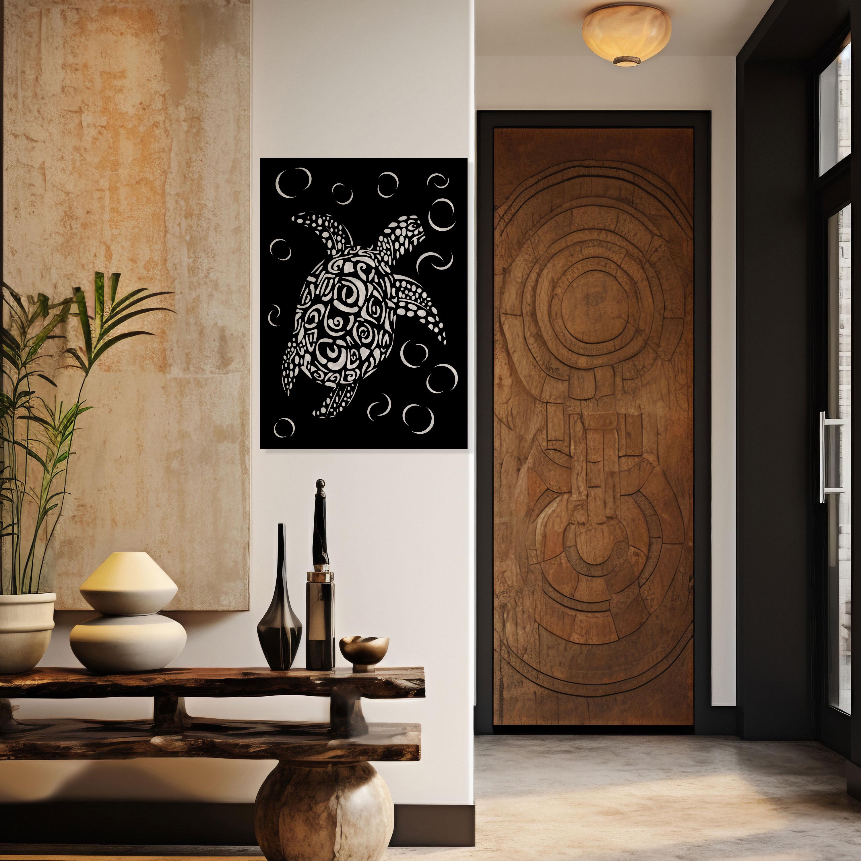 Sea Turtle Metal Wall Art - Coastal Home Decor - Unique Birthday Gift