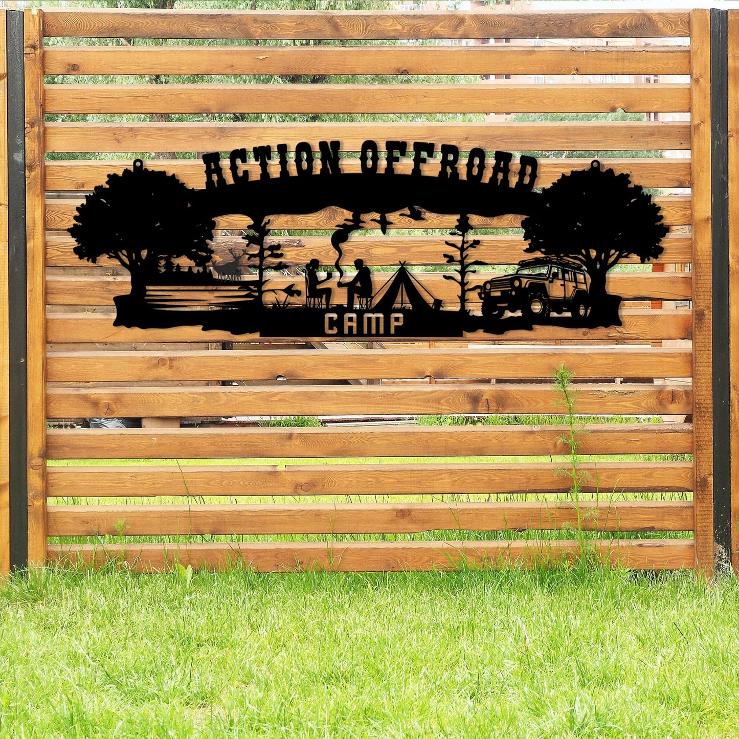 Personalized Metal Camping Name Sign, Custom Metal Name Sign, Off Road Camp Metal Sign, Unique Anniversary Gift, Best Gift, Christmas Gift