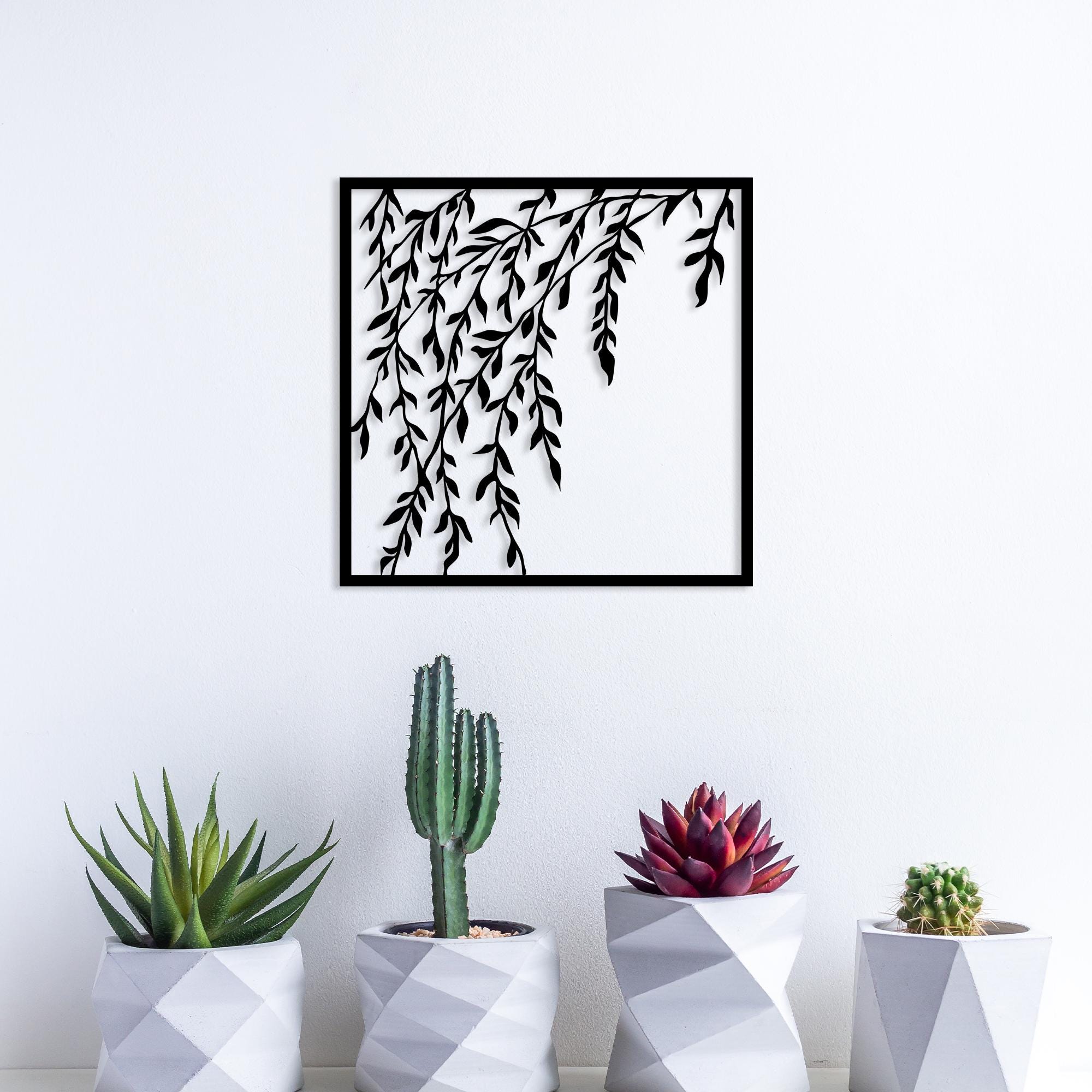 Modern Flowers Metal Wall Art, Home Garden Metal Walll Decor, Unique Birthday Gift, Livingroom Metal Wall Art, Gift for Her, Christmas Glft