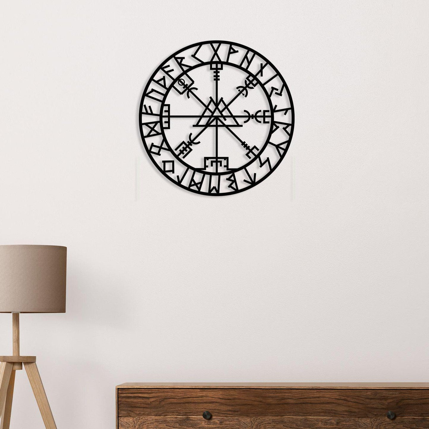 Viking Metal Wall Art, Viking Calender Wall Decor, Yoga Room Metal Walll Decor, Unique Viking Lovers Birthday Gift, Christmas Glft